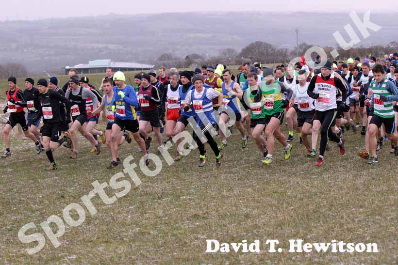 Start of the senior men, NEHL, Prudhoe.